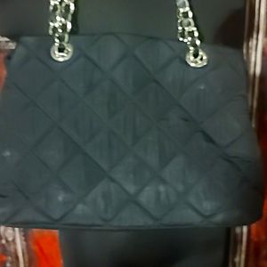 Talbott black quilted handbag
